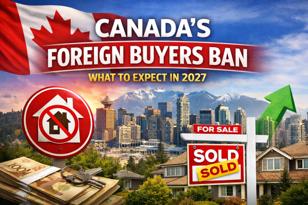 Canada’s foreign buyers ban restricts non‑Canadians from buying residential homes in urban areas. Learn about exemptions, impacts, and predictions for 2027 in Vancouver and across Canada.